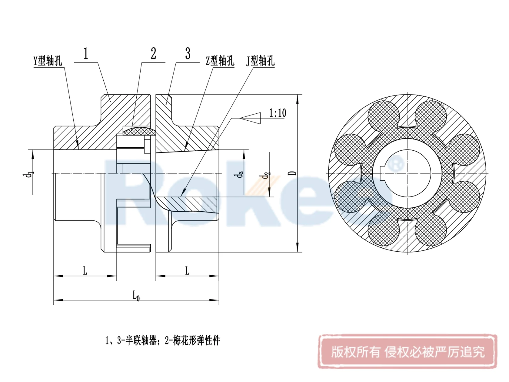 LM Plum Blossom Coupling