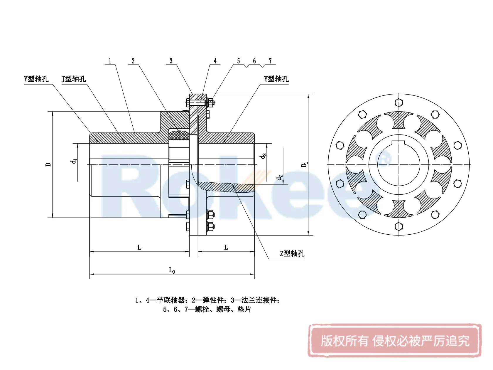 LMD Plum Blossom Coupling