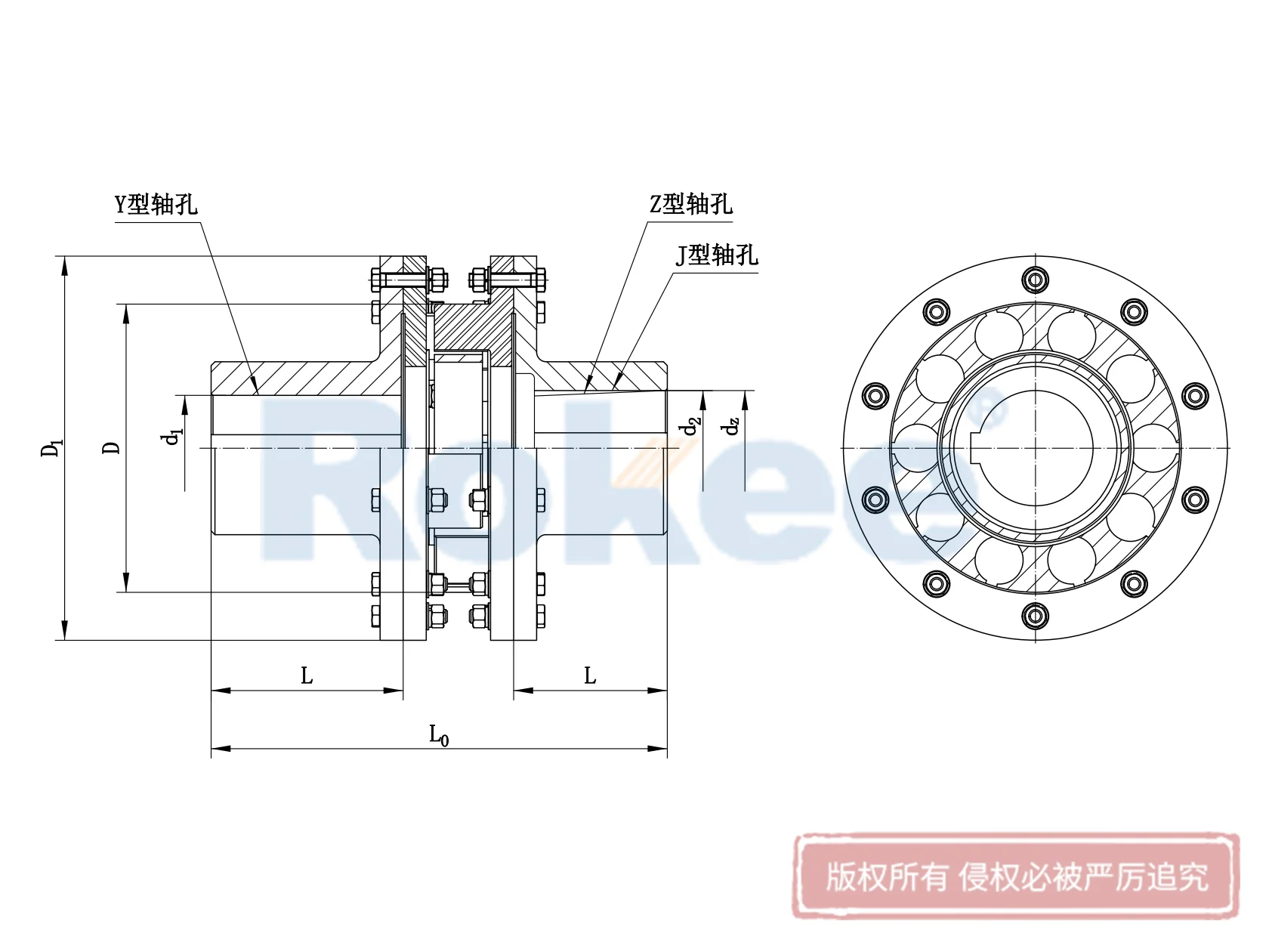 LMS Plum Blossom Coupling