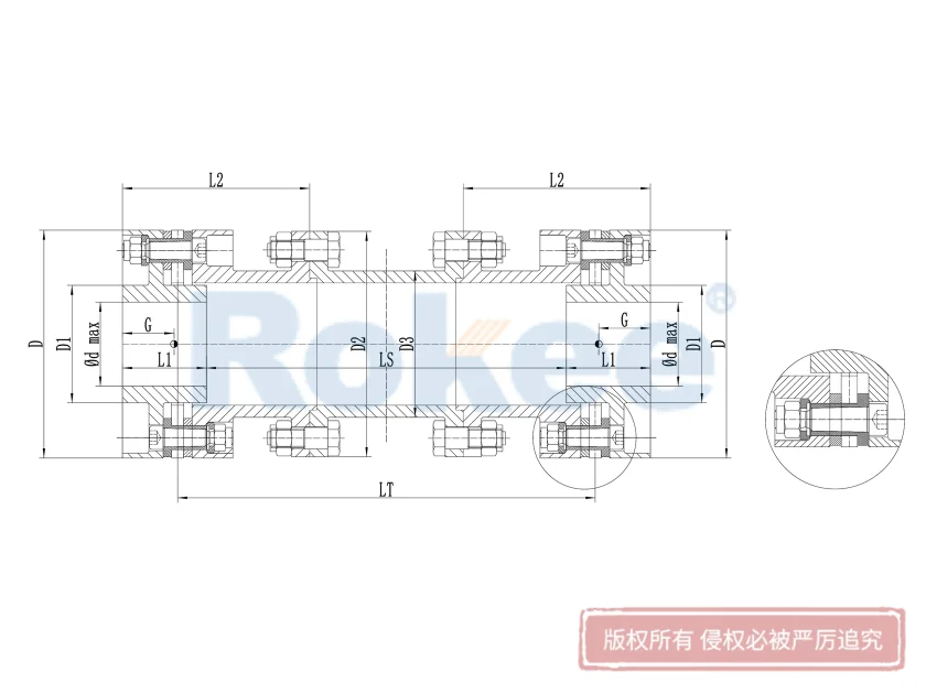 RLHD High Speed Diaphragm Coupling