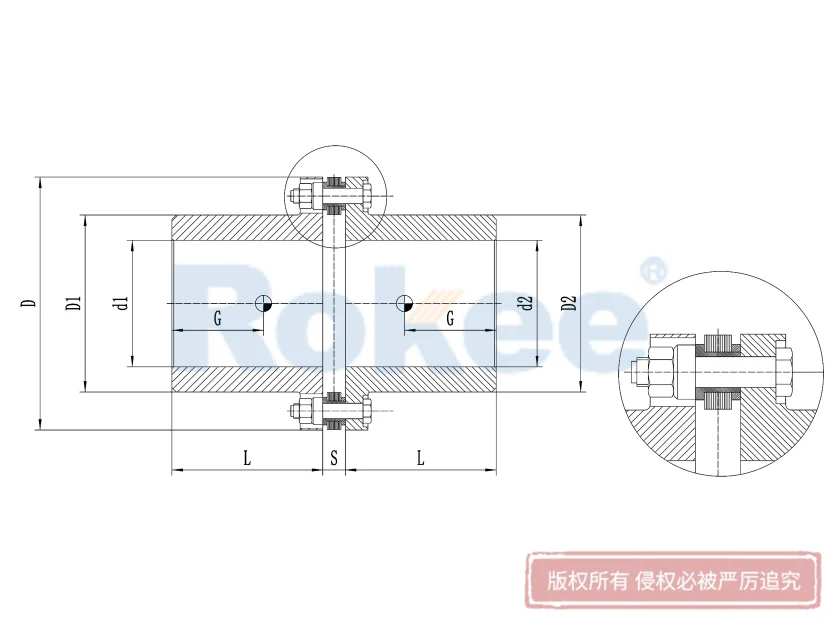 RLM Small Single Diaphragm Coupling